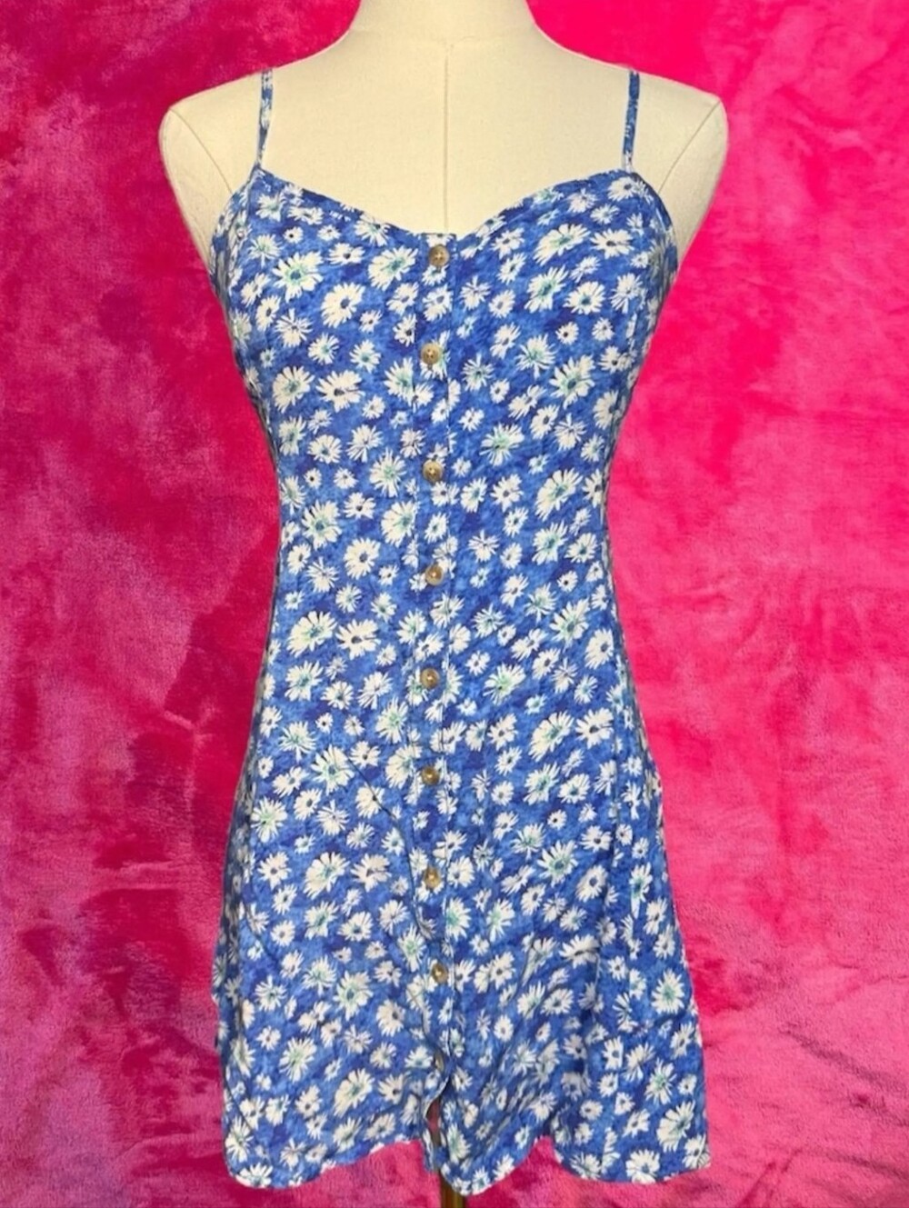 American Eagle Blue And White Floral Dress